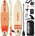 Inflatable Stand Up Paddle Board with SUP Accessories,Inflatable Paddle Boards for Adults & Youth, Anti-Slip EVA Deck,Wide Stance,Dual Action Pump,108L Backpack