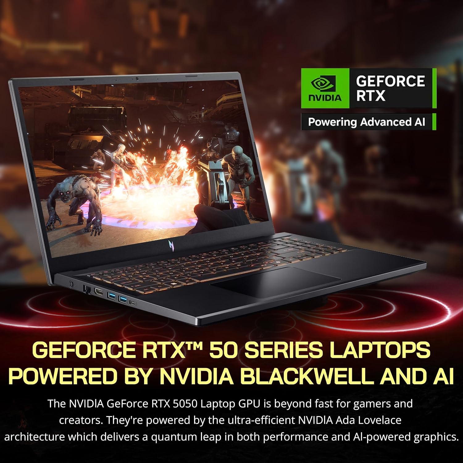 acer Nitro V 15.6' FHD IPS 165Hz Gaming Laptop, Intel Core i5-13420H, NVIDIA GeForce RTX 5050 8GB GDDR7, 64GB RAM, 2TB SSD, Backlight Keyboard, Wi-Fi 6, Win 11 Pro, Black, 1TB Docking Station Set