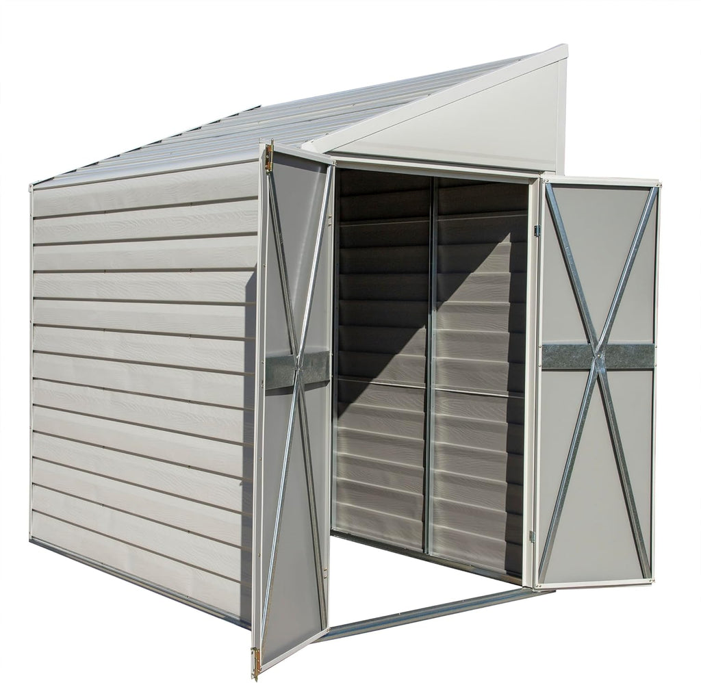 Arrow Shed YS47-A Compact Galvanized Steel Storage Shed with Pent Roof, 4' x 7'