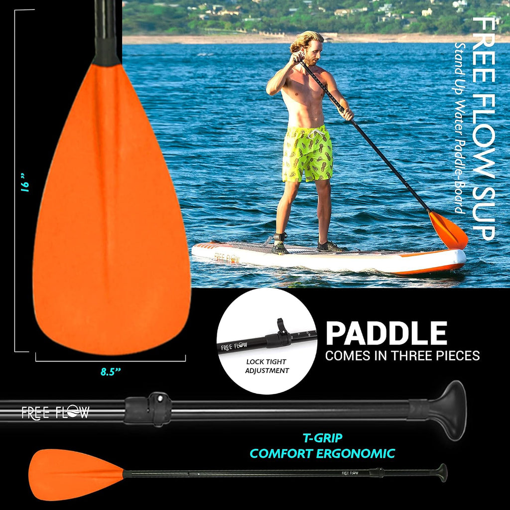SereneLife 10' Inflatable Stand Up Paddle Board 2-Pack with Premium SUP Accessories – 32' Wide Stable Design with Non-Slip EVA Deck Pad for Youth and Adults, 350 lbs. Capacity Each