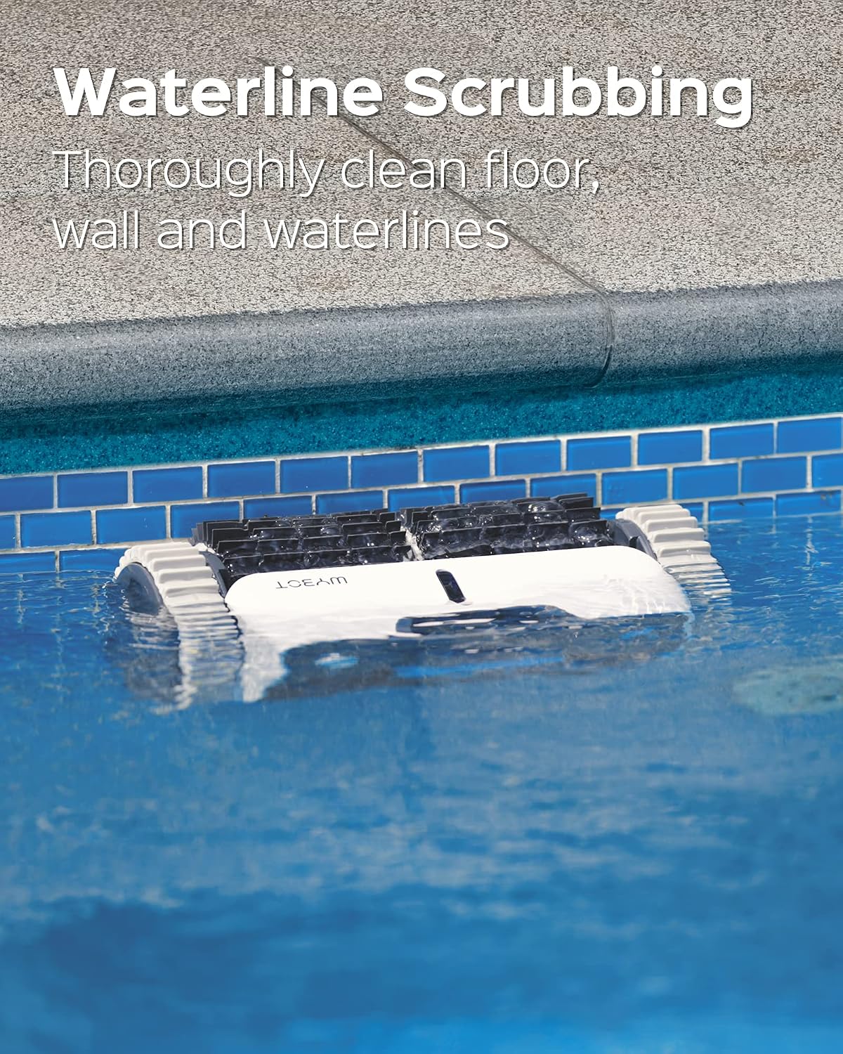 WYBOT Robotic Pool Cleaner with APP, Wall Climbing Pool Vacuum, 65W Excellent Power, Smart Navigation, 9200mAH Large Battery, LED Indicator, Robot Pool Vacuum for Inground Pools, Osprey 700 Pro.