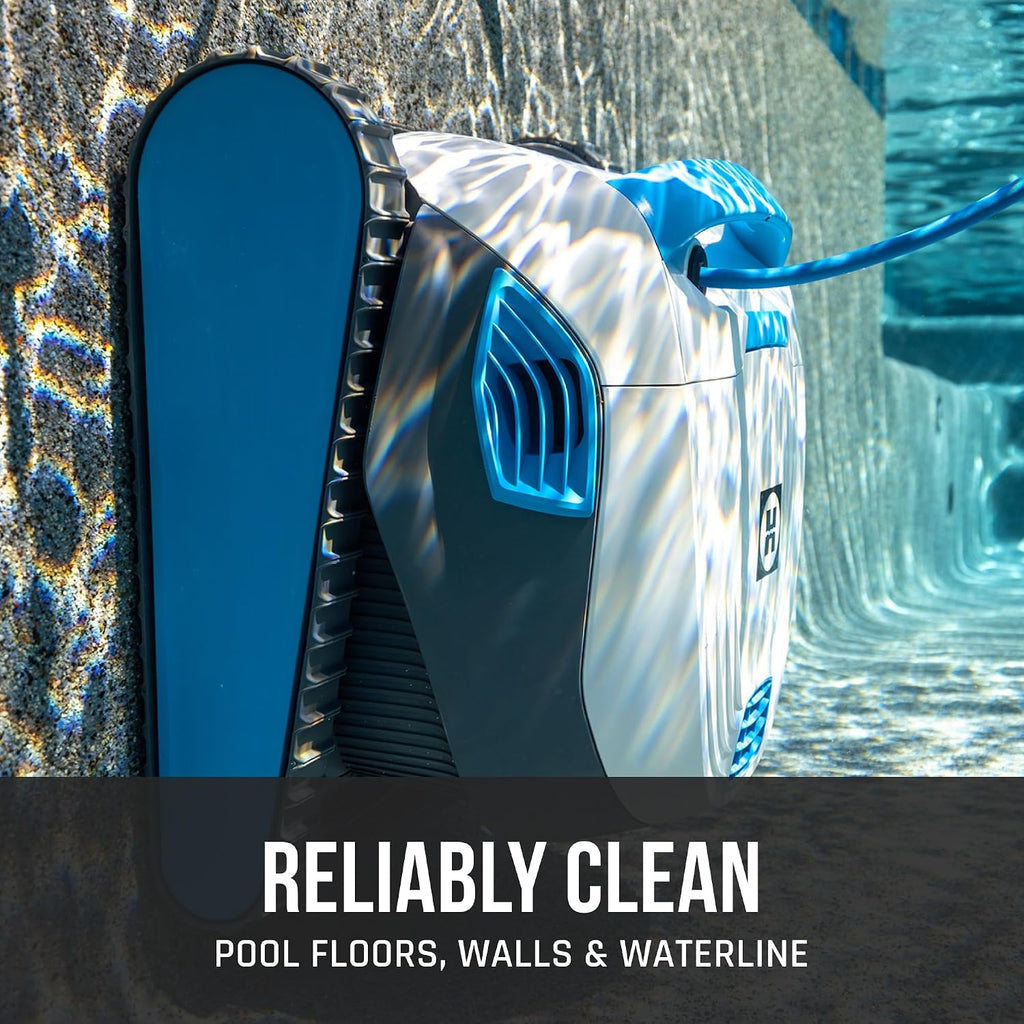 Hayward The Pool Cleaner R130 Robotic Cleaner (2024 New) Dual Scrubbing Brushes, Tangle-Free Cable, Top Load Easy Clean Basket, Smart Navigation, Fine/Ultra Fine Filters for In-Ground Pools up to 50ft