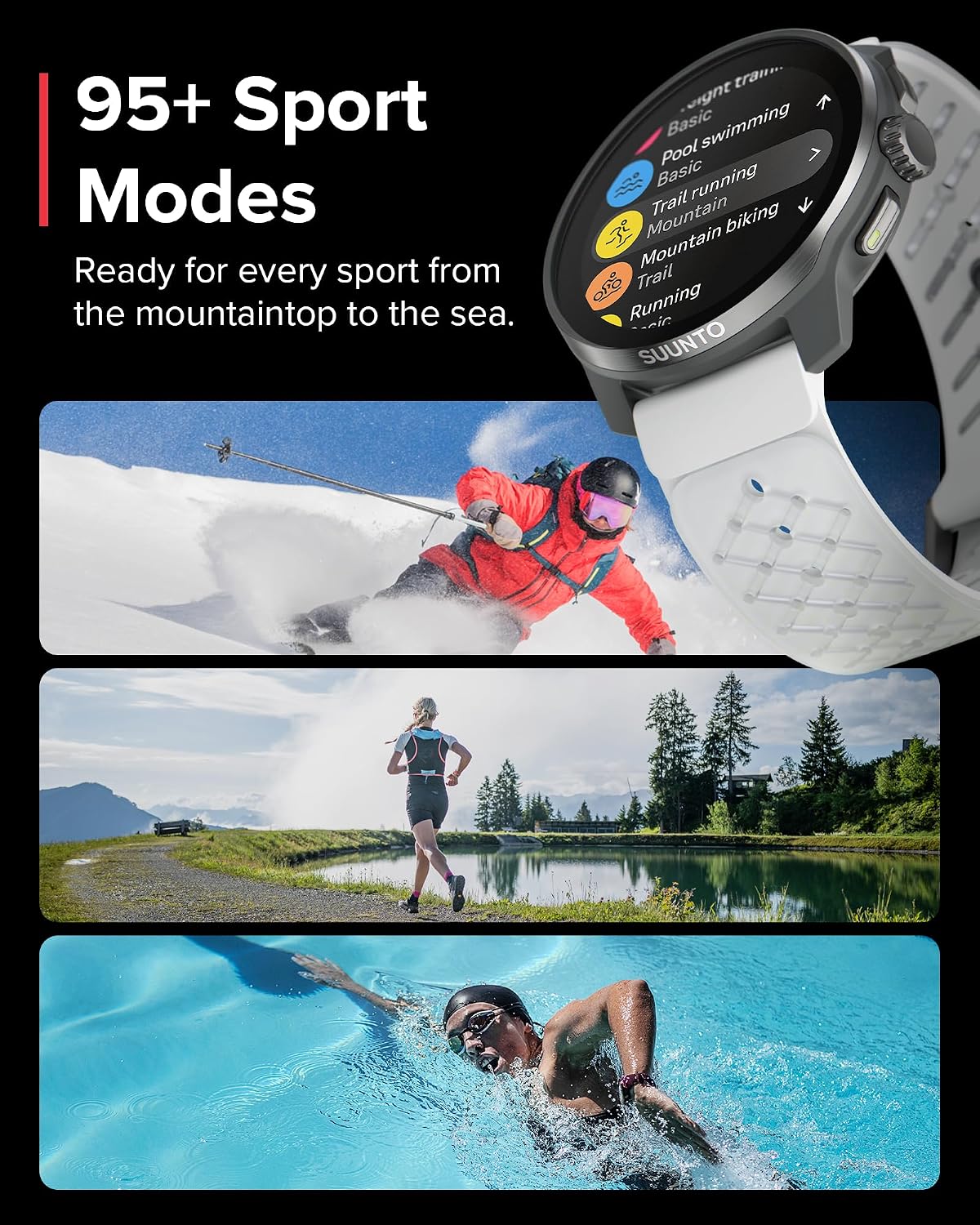 SUUNTO Race S GPS Sports Watch, 1.32' AMOLED Touchscreen w/Crown, 13 Days Battery Life, Training & Sleep Health Tracking, Dual-GNSS, 32GB Global Offline Maps, Lightweight for Running, Ti Canary
