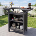 Outdoor Bar, Patio Bar, Outdoor Kitchen Island, Outside Bar, Backyard Bar, HDPE & Aluminum Frame for Entertaining