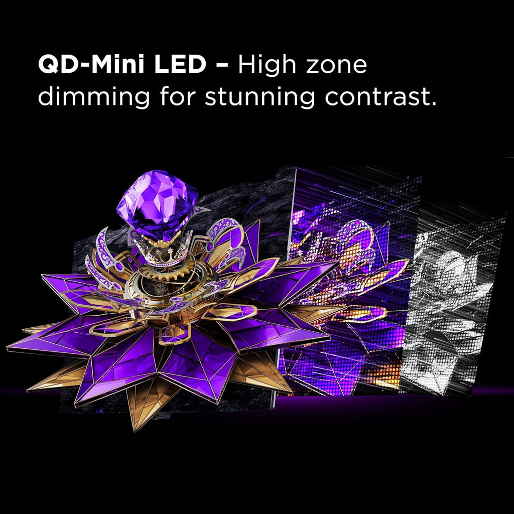 TCL 27' R94 Series 4K UHD HDR QD-Mini LED Gaming Monitor (27R94, 2025 Model) Halo Control System, 165Hz Refresh Rate, LD2304 Precise Dimming Series, HDR1400 Brightness, 1ms, AMD FreeSync NVIDIA G-SYNC