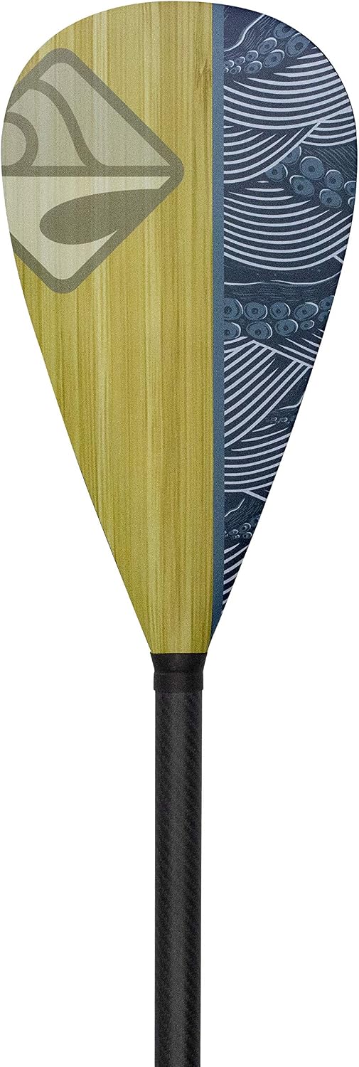 Boardworks 2 Piece SUP or Stand Up Paddle Board Paddle, Fiberglass Blade, Adjustable Carbon Fiber Shaft, 70 - 86 Inches