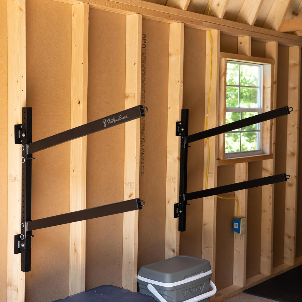 StoreYourBoard Standup Paddleboard and Surfboard Storage Rack, 2 SUP Adjustable Wall Mount System, Heavy Duty Holds 200 lbs