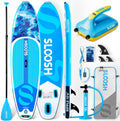 SLOOSH Inflatable SUP & Electric Pump Bundle – 10'6' Paddle Board with Premium Accessories, Non-Slip EVA Deck, 20 PSI Dual-Stage Pump for Fast Inflation, Perfect for Youth & Adults of All Skill Levels