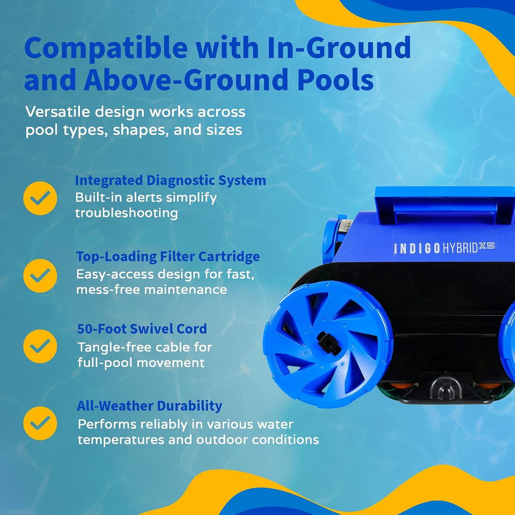 Blue Wave Indigo Hybrid x-5 Robotic Cleaner
