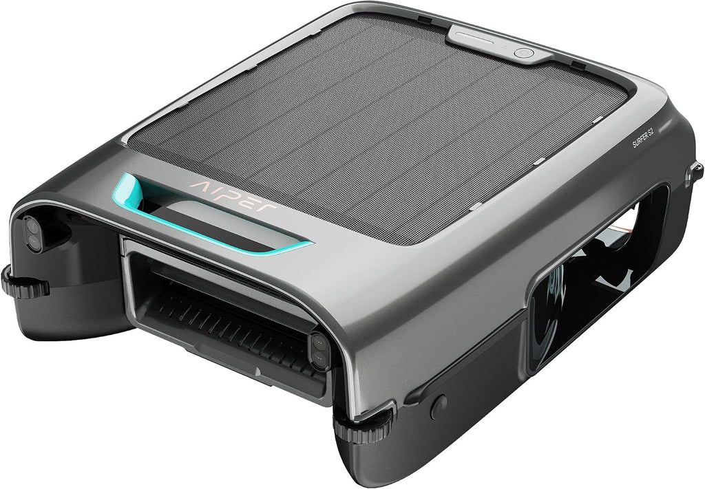 AIPER Surfer S2 Robotic Solar Pool Skimmer with APP Support, 24/7 Cleaning, Dual Charging Modes, Smart Obstacle Avoidance, Ideal for Most Swimming Pool Types