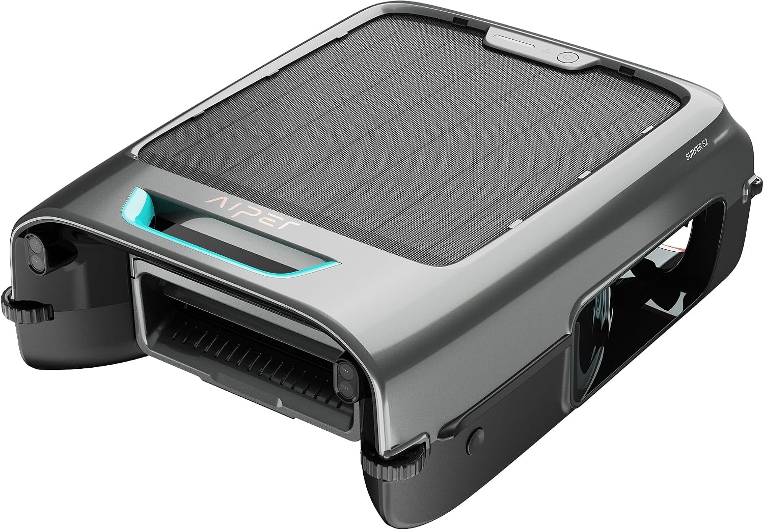 AIPER Surfer S2 Robotic Solar Pool Skimmer with APP Support, 24/7 Cleaning, Dual Charging Modes, Smart Obstacle Avoidance, Ideal for Most Swimming Pool Types