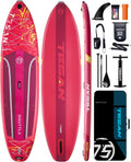 11'6x35'' Extra Wide Inflatable Paddle Board,All-Round Ultra Stable Stand Up Paddleboards with Plus Kits for 450lb,Dual Bungees, Camera Mount, 100L Backpack, Dual-Action Pump