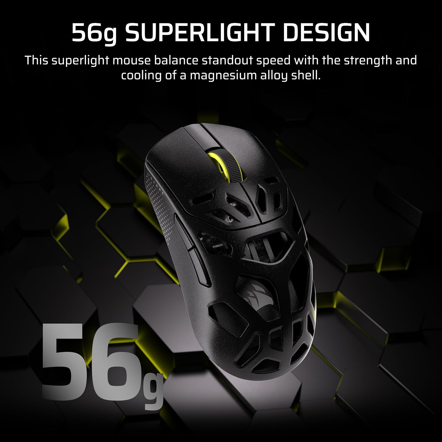 Corsair Sabre v2 PRO Wireless MG FPS Gaming Mouse – 33,000 DPI Marksman S Sensor, 8,000Hz Hyper-Polling, Durable Magnesium, Lightweight, Up to 120hr Battery – Black