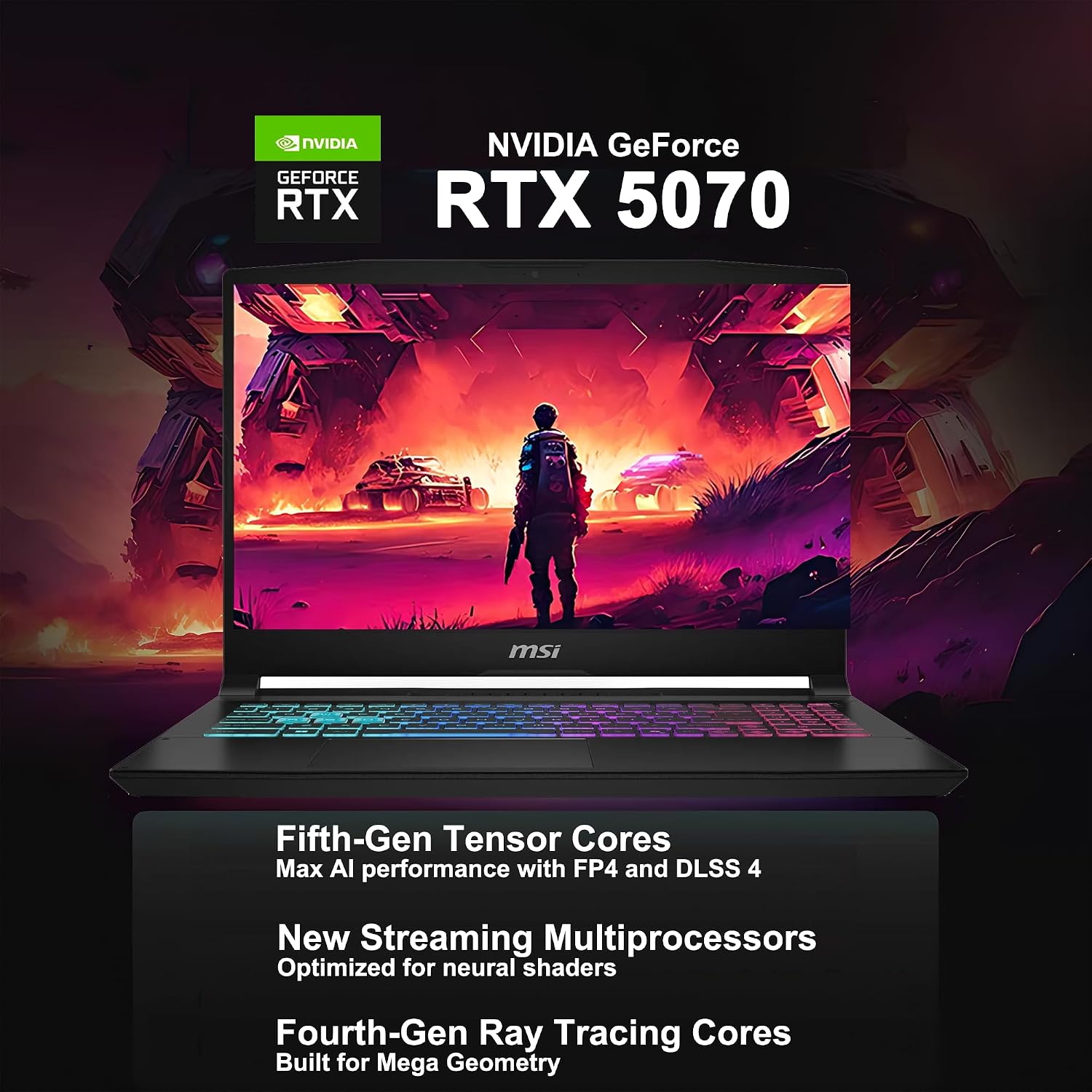 msi Katana 15 HX Gaming Laptop 15.6' QHD 165Hz (100% DCI-P3) Intel 16-core i7-14650HX (Beats i9-12900H) 32GB RAM 2TB SSD GeForce RTX 5070 DLSS4 (Up to 798 AI Tops) RGB Backlit Type-C Win11Pro ICP Hub