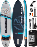 11'6' x 35' Extra Wide Inflatable Paddle Board for Adults, 450 lb Capacity Wide Stable Stand Up Paddle Board, 2–3 Person SUP, Heavy Duty 22 PSI, US Fin, Kayak D Rings, Large Stable Paddleboard