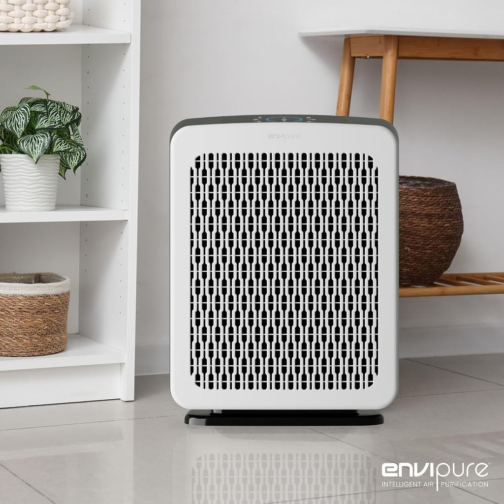 EP-300 EnviPure HEPA Air Purifier – Large Room Air Purifier Covers Up to 2200 Sq Ft, Removes Pollen, Dust, Smoke, Pet Hair, Odors & More - Real Time Smart TrueFilter IQ™ HEPA Filter Life Monitoring