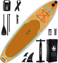 DAMA 9'6'/10'6'/11' Inflatable Stand Up Paddle Board, Yoga Board, Camera Seat, Floating Paddle, Hand Pump, Board Carrier, Waterproof Bag, Drop Stitch, Traveling Board for Surfing