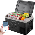 BODEGA BODEGACOOLER 12 Volt Refrigerator, APP Control 12V Car Fridge, 32 Quart Portable Freezer (-4℉ to 68℉), Compressor Electric Cooler 12/24V DC 110~240 Volt AC for Truck Van RV Camping Road Trip