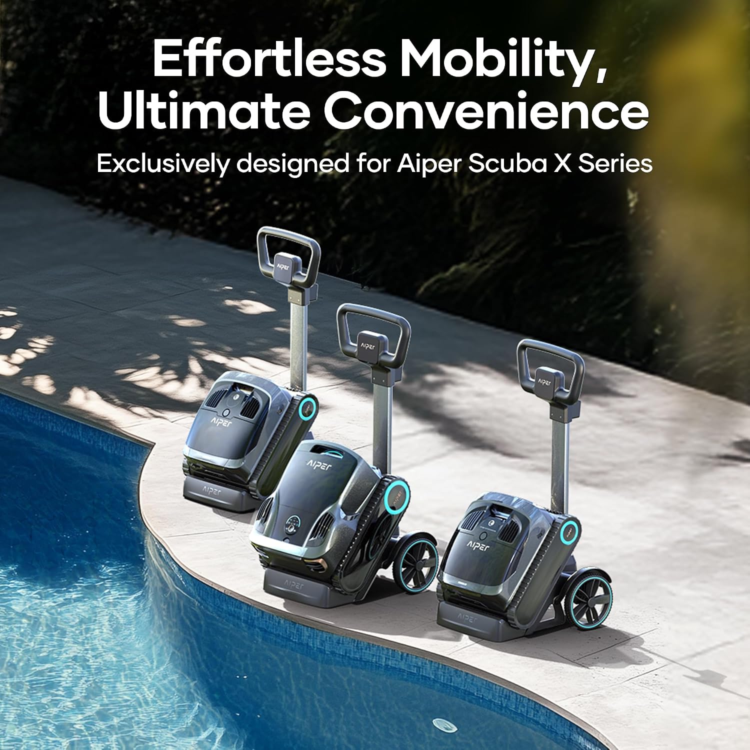 Aiper Caddy for Scuba X1 Pro Max, Scuba X1 Pro and Scuba X1 Robotic Pool Cleaner, Charging Dock-Compatible, Easy Mobility, Charge and Storage