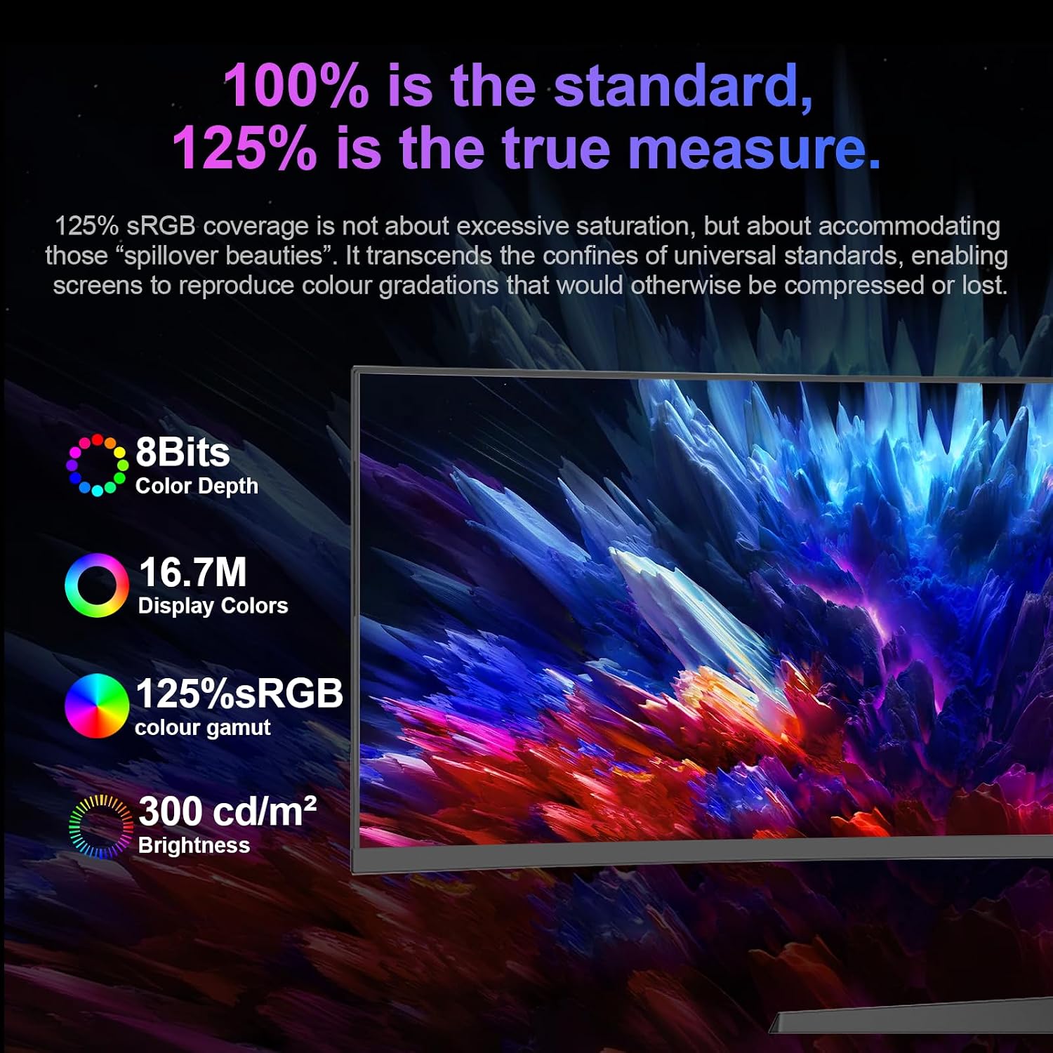 49 inch Ultra-Wide Curved Gaming Monitor 165Hz, 5K (5120×1440) Resolution,1500R 1ms Fast Response, FreeSync, 125% sRGB HDR Color Display, 2*HDMI & 2*DP, VESA Mount Compatible (R49BVR Raptor)