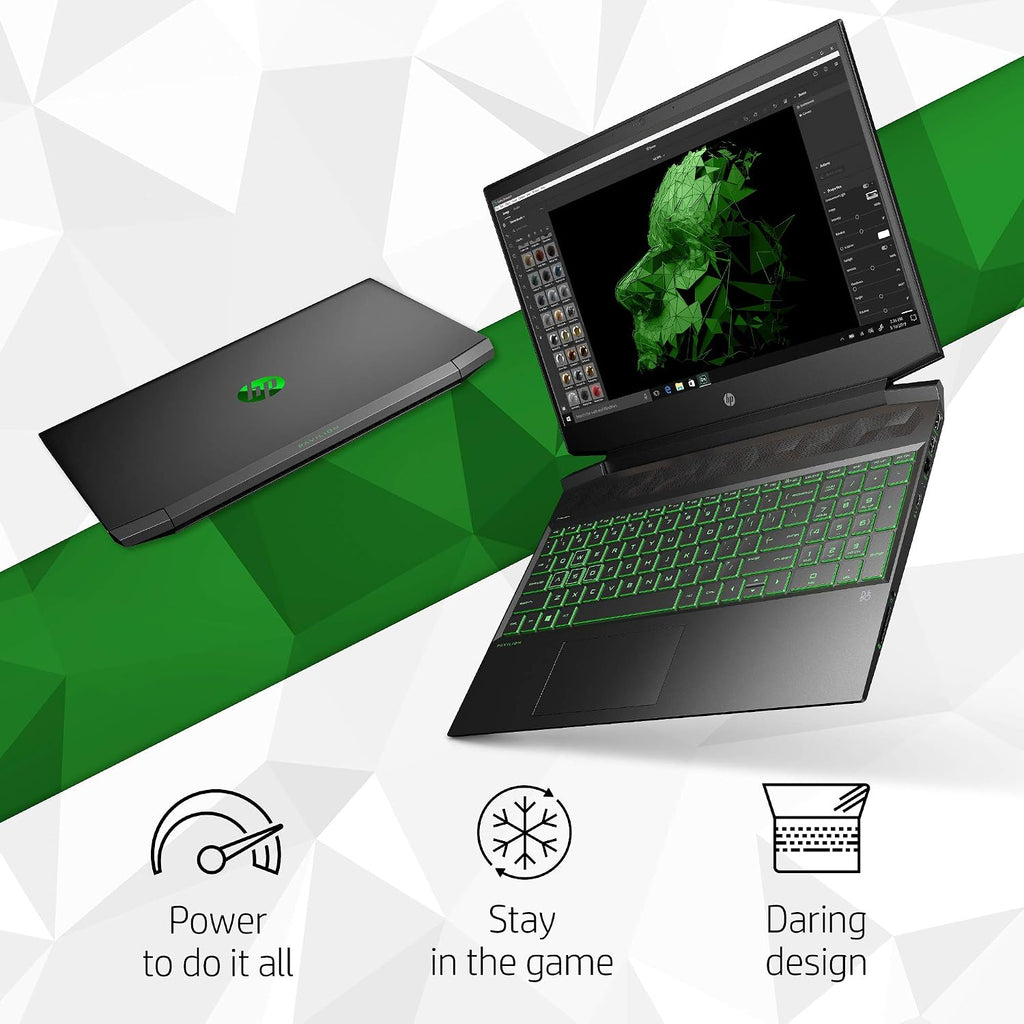 HP Pavilion Gaming 15 Laptop, NVIDIA GeForce GTX 1650, AMD Ryzen 5 4600H, 8GB DDR4 RAM, 512 GB PCIe NVMe SSD, 15.6' Full HD, Windows 10 Home, Backlit Keyboard (15-ec1010nr, 2020 Model)