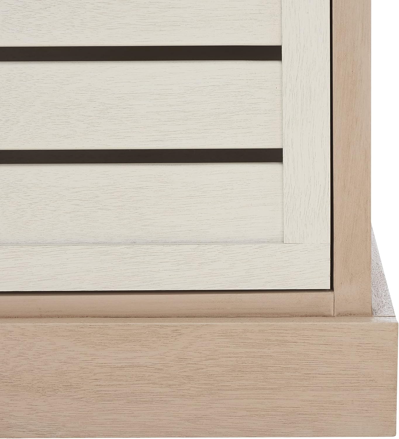 SAFAVIEH Home Collection – Briar 3-Drawer Upholstered Storage Bench, Farmhouse Entryway Accent Bench with Cushion Top, Sand Frame & Distressed White Drawer Fronts (BCH5700B)
