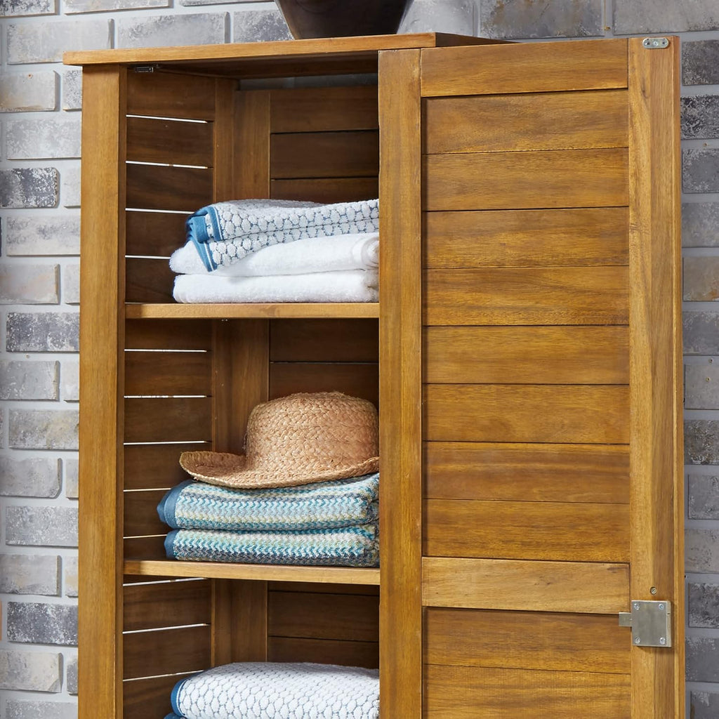 Homestyles Maho Golden Teak Storage Cabinet