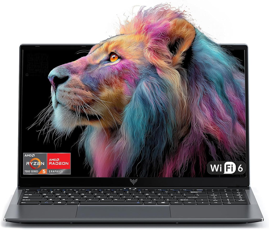 KAIGERR 2026 Laptop, ΑΜD Ryzen 5 7430U (Up to 4.3GHz),16GB RAM 512GB NVMe SSD, 15.6-in IPS WiFi 6 Laptop Computer, Numeric Keypad, HDMI Type-C, Home Laptops Office Laptops,