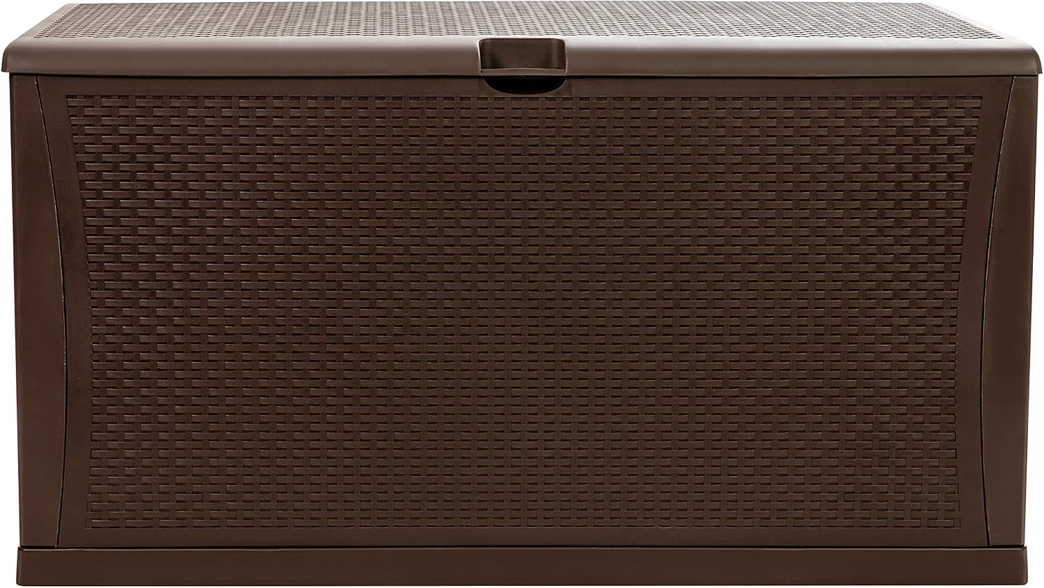 Flash Furniture 120 Gallon Plastic Deck Box - All-Weather Patio Storage and Organization for Throw Pillows, Pool Toys or Garden Tools