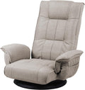 360 Swivel Gaming Chair 14-Position Adjustable Folding Floor Sofa with Armrests Lounger Bed for Home & Living Room Chaise Lounge Indoor for Adults QL201BE