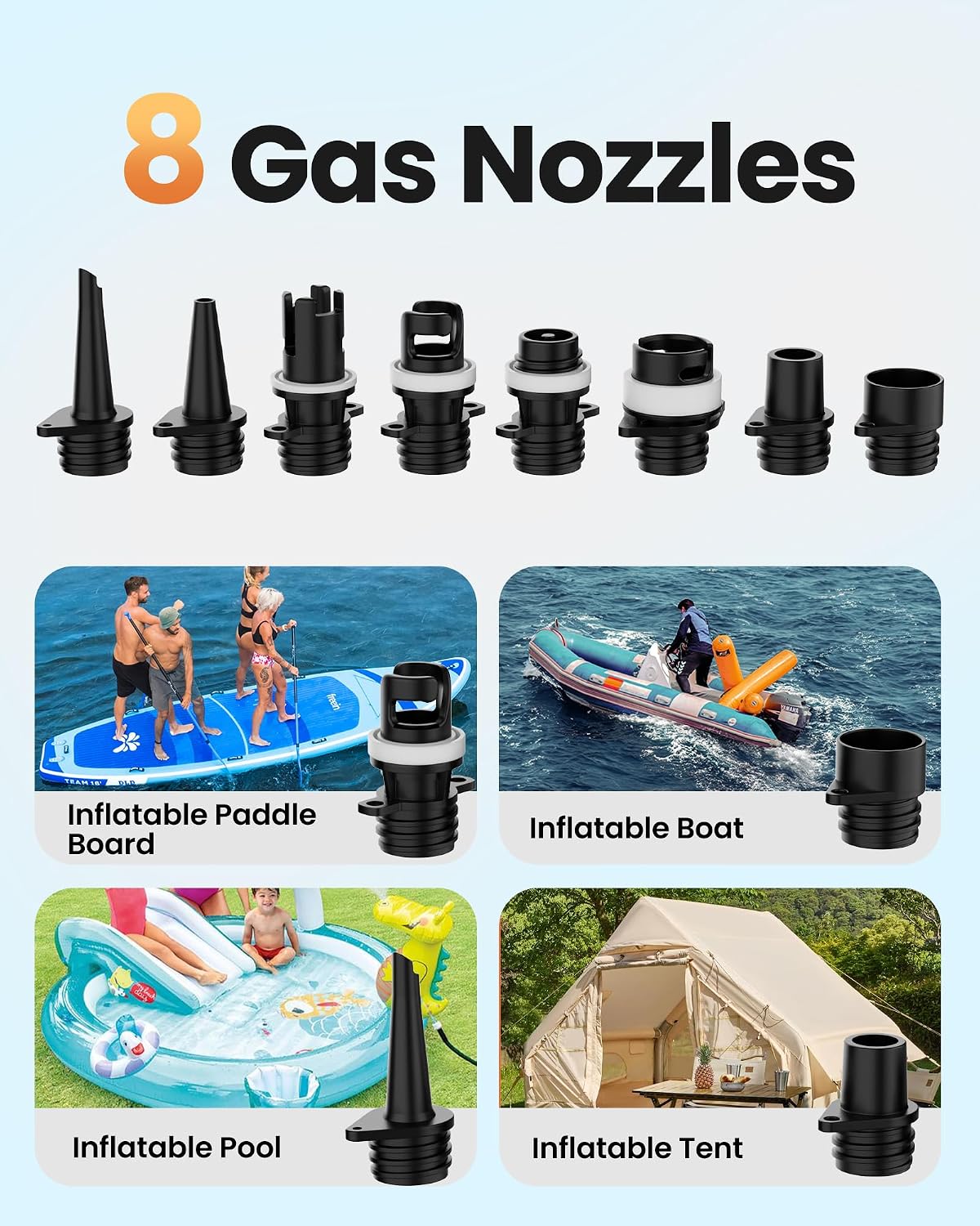 OutdoorMaster 25PSI High Pressure 74Wh Rechargeable SUP Air Pump Electric ORCA PRO - Auto-Off & Deflation Function, Battery Air Pump for Inflatable Stand Up Paddle Boards, Boats