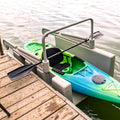 Personal Kayak Launch Station to Safely Launch Kayaks, Canoes, and Stand Up Paddle Boards, for High-Profile Floating Docks, 85-Inch x 48-Inch x 50-Inch, Gray