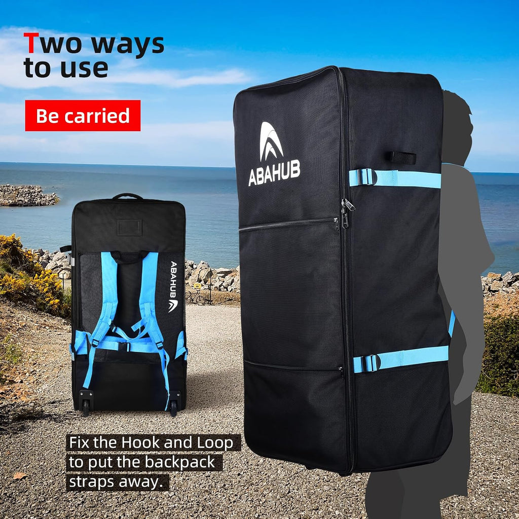 Abahub Premium iSUP Bag, Travel Carrying Backpack for Inflatable Stand Up Paddleboards, Paddle Board Accessories, Fits up to 12' ISUP