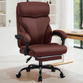 AreShark Office Chair - Ergonomic Comfortable High Back Computer Desk Chair with Foot Rest - Executive Breathable Swivel Rolling Reclining Leather Chair with Lumbar Support for Home Gaming Relaxing