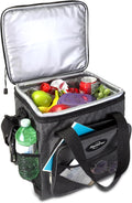 Koolatron Electric Portable Cooler Plug in 12V Car Cooler Bag, 14 qt (13 L) Black/Gray Soft-Sided No Ice Thermo Electric Portable Fridge for Camping, Adjustable Shoulder StrapTravel Road Trips.