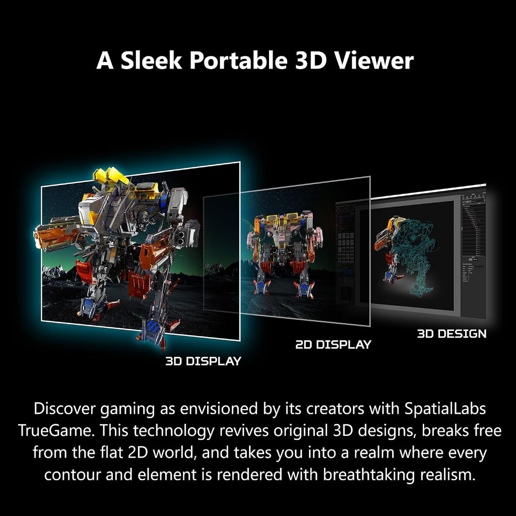acer Predator SpatialLabs View 27 PSV27-2 27' Ultra HD Stereoscopic 3D Gaming Display | Eye Tracking | Real-Time Rendering | AI Technologies I AMD FreeSync Premium (G-SYNC Compatible) | 160Hz