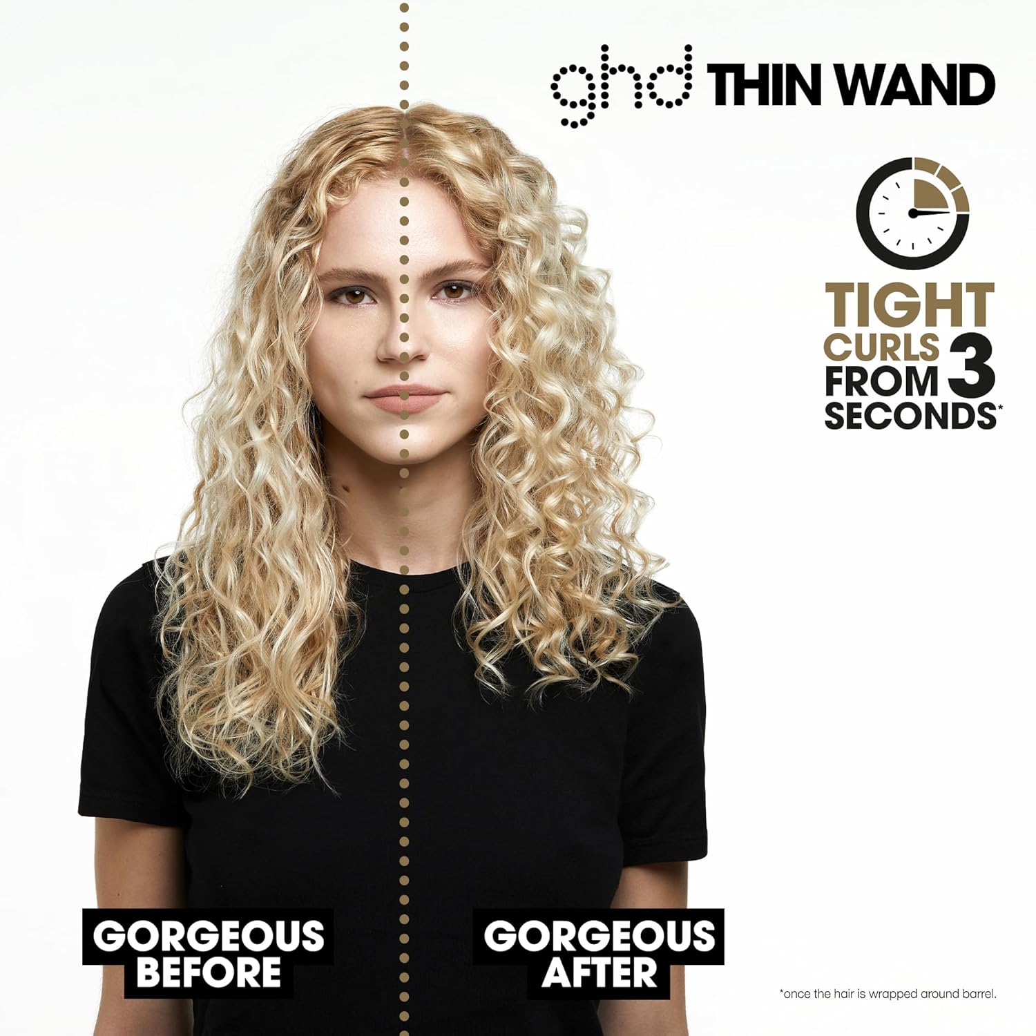 ghd Curve® Professional Hair Curling Irons & Wands | Soft Waves, Classic and Tight Curls | 0.5 –1.5 Inch Barrels' | 365ºF Styling Temp Preventing Heat Damage + Auto Sleep Mode