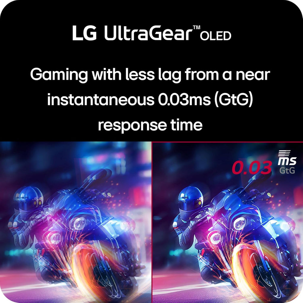LG ‎32GS95UV 32-inch Ultragear OLED Gaming Monitor 4K UHD 1440p 240Hz 0.03ms DisplayHDR True Black 400 AMD FreeSync Premium Pro NVIDIA G-Sync HDMI 2.1 DisplayPort Tilt/Height/Swivel Stand White