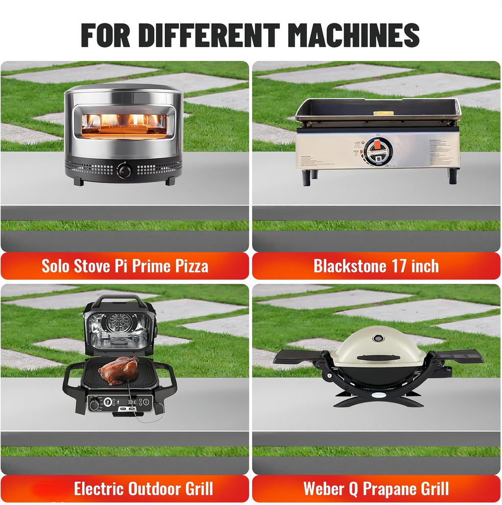 XL Outdoor Grill Cart with Cabinet, Extra-Wide Stainless Steel Table Top, Large Spice Rack & Lockable Wheels, Outdoor Kitchen Island Grill Table for BBQ, Cooking & Prep