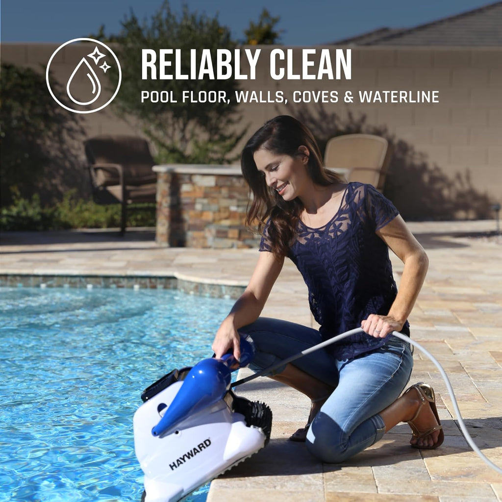 Hayward W3RC9950CUB TigerShark Robotic Pool Cleaner for In-Ground Pools up to 20 x 40 ft. (Automatic Pool Vacuum)