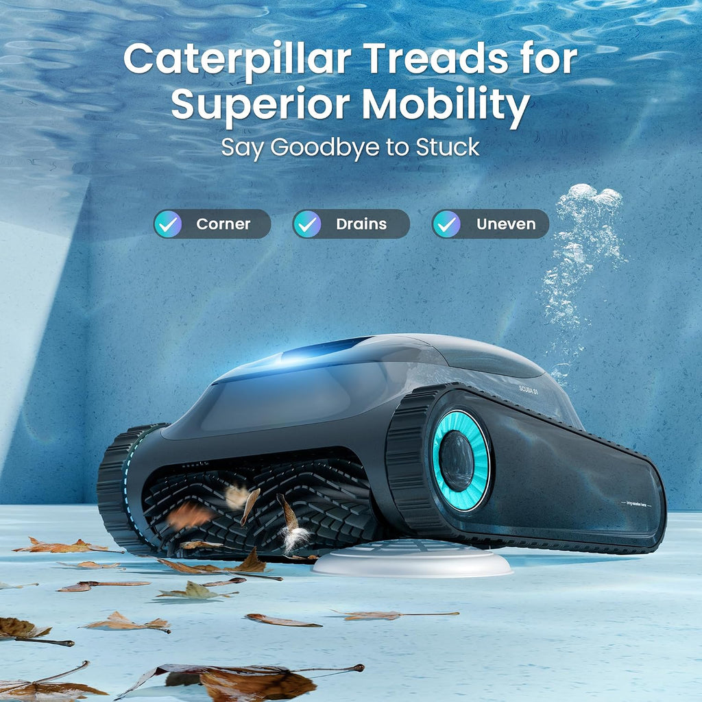 (2026 Upgrade) Aiper Scuba S1 Robotic Pool Cleaner, Weekly Custom Cleaning Plan, 270 Min Runtime, Smarter Navigation with 11 High-Precision Sensors, App Support-Obsidian（Renewed）