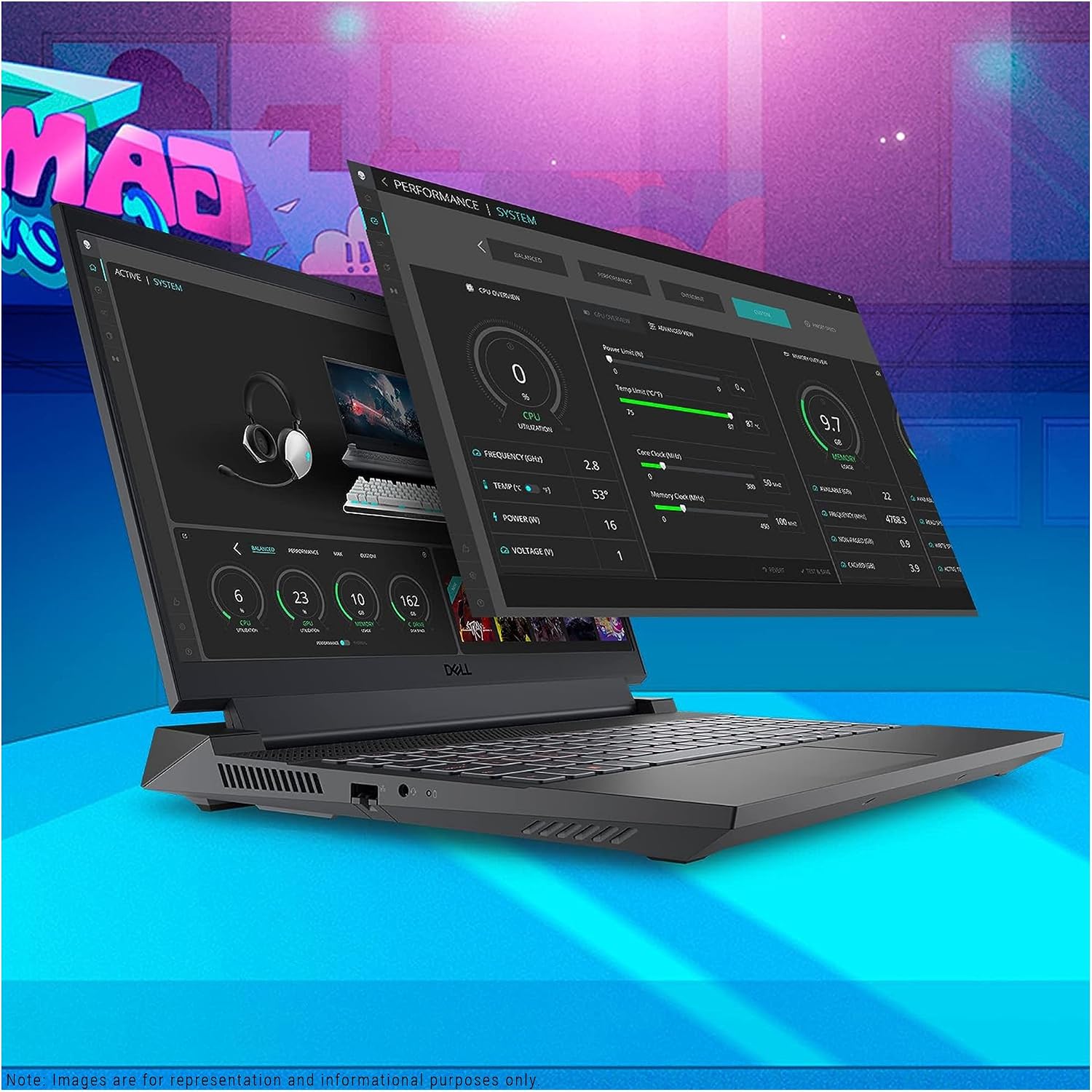 Dell G15 5530 Gaming Laptop, 13th Gen Intel Core i7-13650HX, 64GB DDR5 RAM, 2TB PCIe SSD, 15.6' FullHD Display, RTX 4060, Backlit Keyboard, Windows 11 Home, Dark Shadow Gray - NPO Backpack