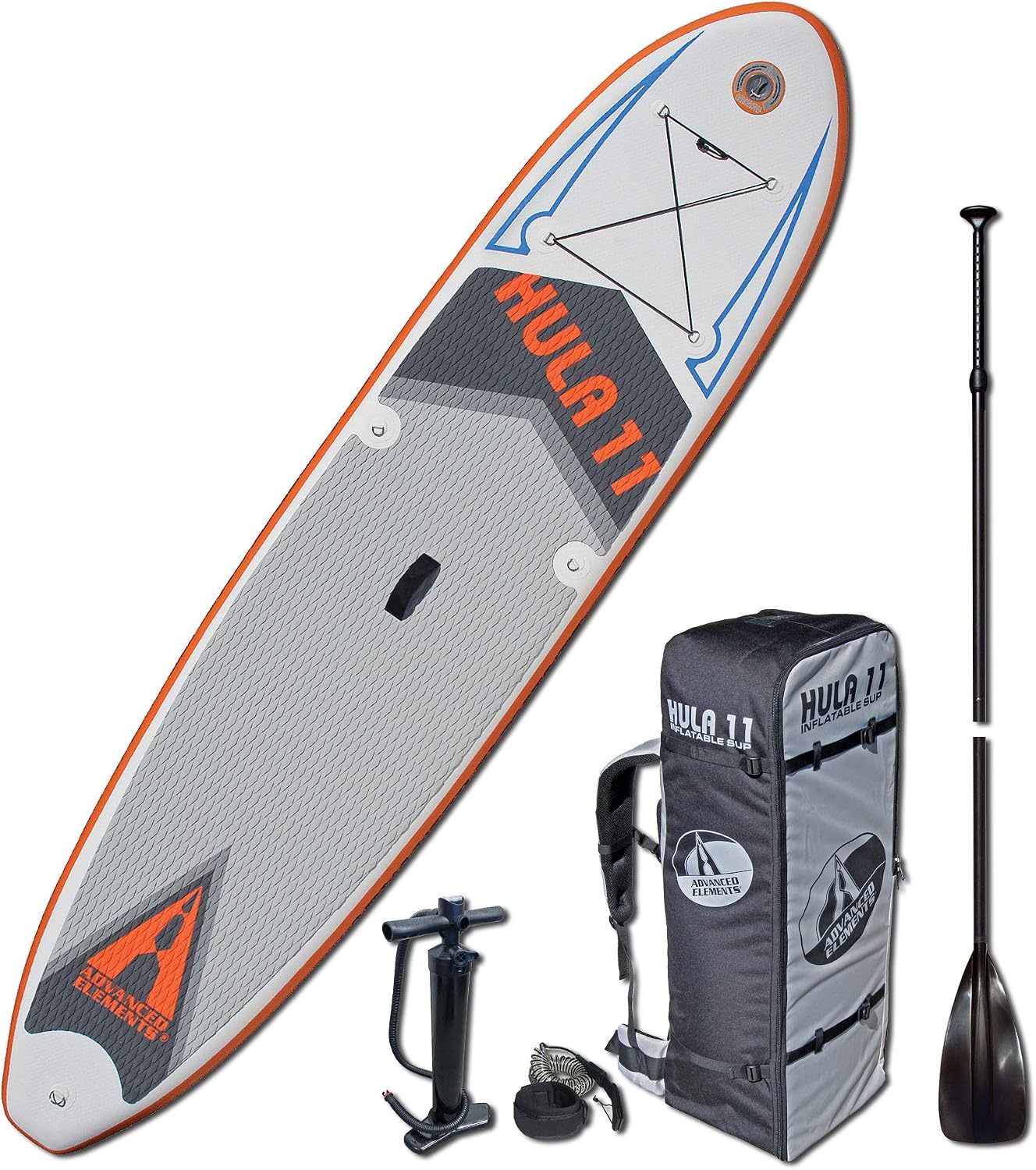 ADVANCED ELEMENTS Elements Hula 11 Inflatable Stand Up Paddle Board & Pump White
