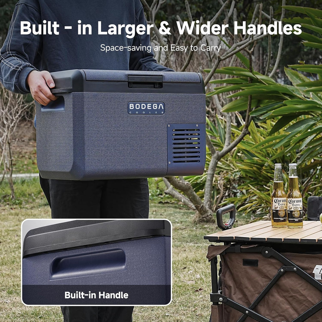 BODEGA 12 volt Car Refrigerator - 26QT Portable Freezer IPX4 Waterproof Car Fridge Electric Cooler Ultra-Quiet for Truck Van Camping Travel 12/24V DC 110~240 Volt AC,-4℉~68℉