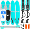 SereneLife 10' Inflatable Stand Up Paddle Board 2-Pack with Premium SUP Accessories – 32' Wide Stable Design with Non-Slip EVA Deck Pad for Youth and Adults, 350 lbs. Capacity Each
