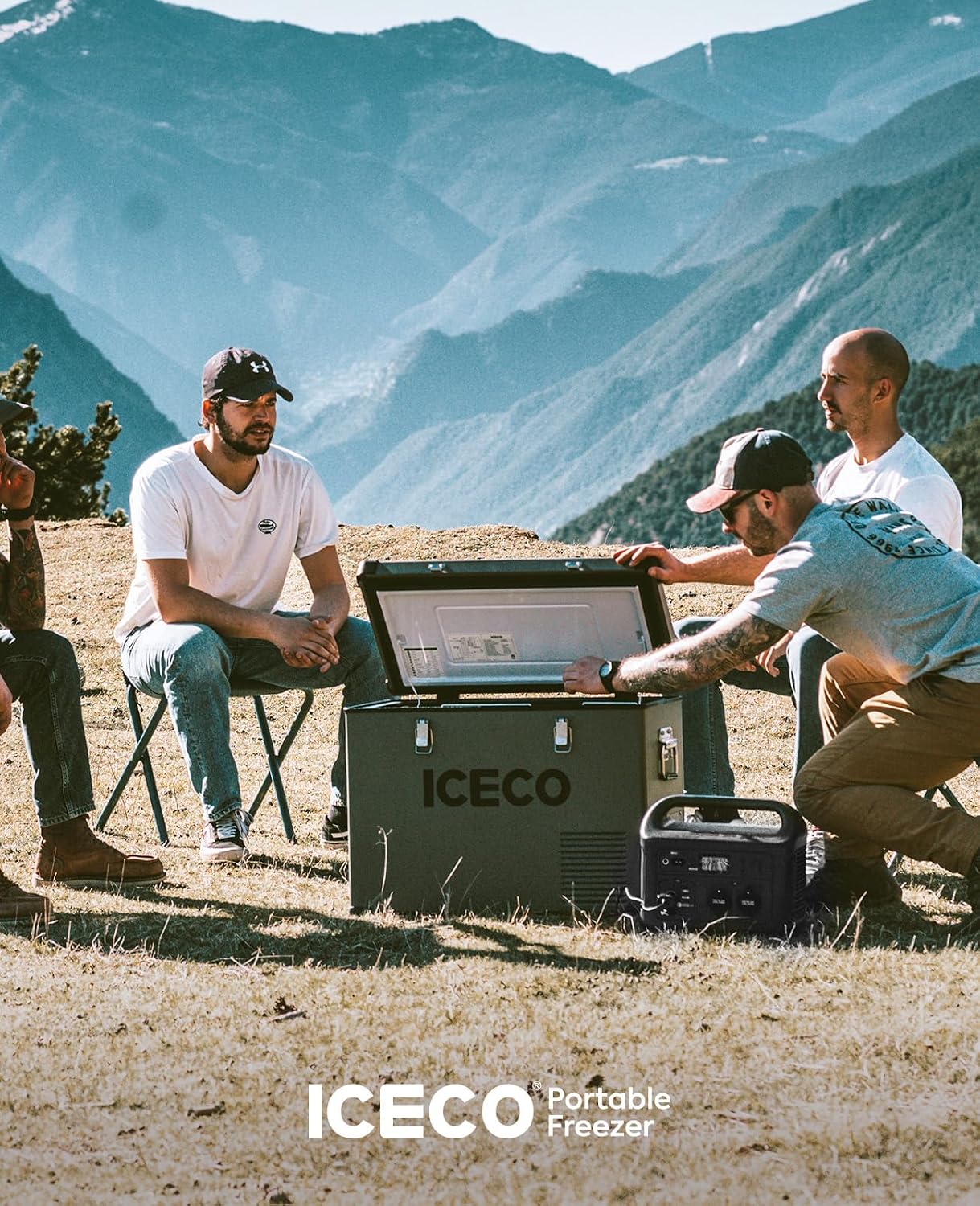 ICECO VL45 Portable Refrigerator with SECOP Compressor, 45Liters Platinum Compact Refrigerator, DC 12/24V, AC 110-240V, 0℉ to 50℉, Home & Car Use (Without Insulated Cover)