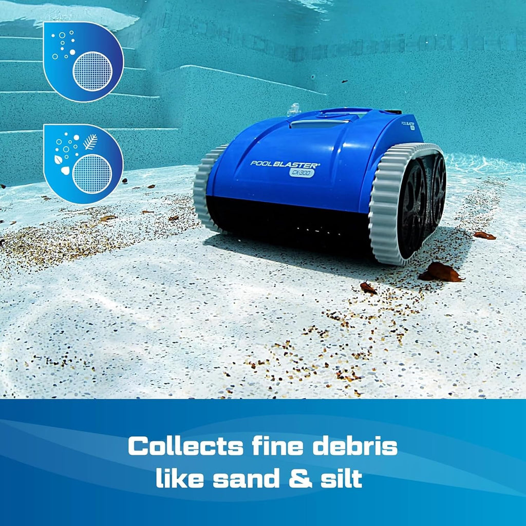(All-New 2026) POOL BLASTER CX-300 Cordless Robotic Pool Cleaner for Smaller Inground & Above Ground Pools, 2.5 Hr Runtime, Wall Climbing, Smart Navigation, Rechargeable, Lightweight Robot Pool Vacuum
