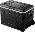 EKOJUCE 12V Refrigerator, 85 Quart Electric Cooler, 12V/24V DC 100~240V AC, 12v cooler -4℉~68℉, Portable Freezer with Wheels for Truck, RV, Camping,Travel