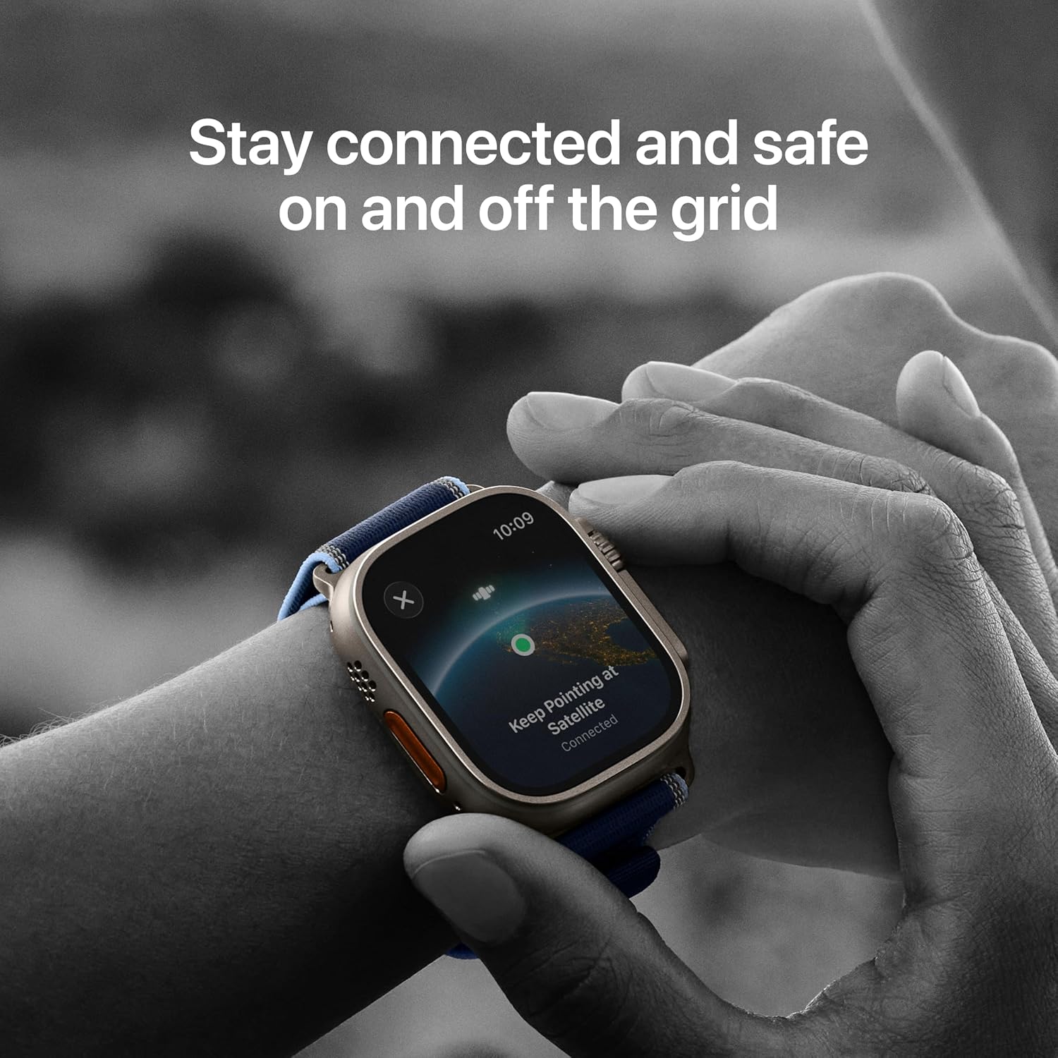 Apple Watch Ultra 3 [GPS + Cellular 49mm] Running & Multisport Smartwatch w/Rugged Titanium Case w/Black Titanium Milanese Loop - L. Satellite Communications, Advanced Health & Fitness Tracking