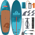 Retrospec Weekender Crew Inflatable Paddle Board - 12ft & 15ft XL Multi-Person iSUP with 400 & 1050lb Capacity & No-Slip Deck - Includes 2 Paddles & Accessories